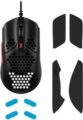 Миша HyperX Pulsefire Haste, RGB, USB-A, чорно-червоний (4P5E3AA) [14021]