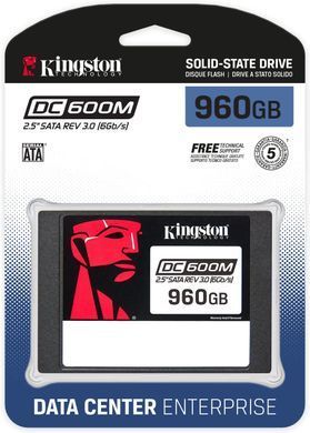 Накопичувач SSD Kingston 2.5" 960GB SATA DC600M (SEDC600M/960G) [109316]