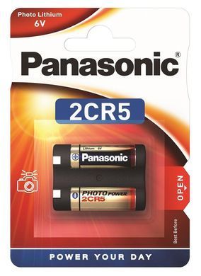 Батарейка Panasonic літієва 2CR5 блістер, 1 шт. (2CR-5L/1BP) [113386]