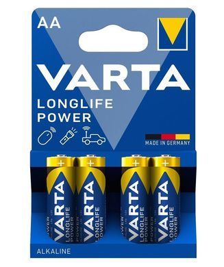 Батарейка Varta Longlife Power лужна AA блістер, 4 шт (04906121414) [113337]