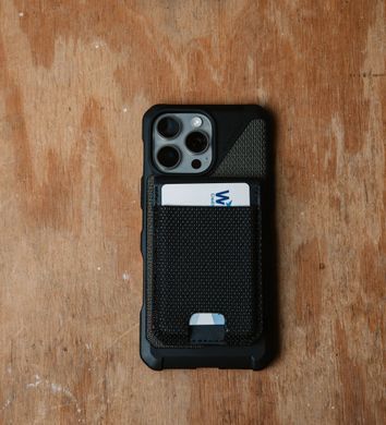 Чохол UAG для карт магнітний з підставкою, Metropolis Wallet Kevlar, Black (964445113940) [108350]