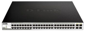 Комутатор D-Link 48xGE PoE, 4xSFP, 740Вт, WebSmart (DGS-1210-52MPP) [14847]