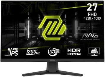 Монітор MSI 27" MAG 272F HDMI, DP, Audio, IPS, 200Hz, 0.5ms, sRGB 115%, FreeSync (9S6-3CE51T-008) [111787]
