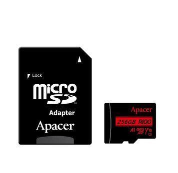Карта пам'яті microSDXC (UHS-1) Apacer 256Gb class 10 V10 A1 R100MB/s (adapter SD) (AP256GMCSX10UB-R) [802865]