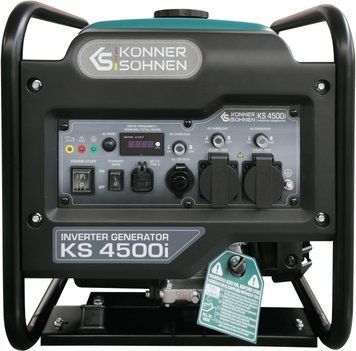 Генератор бензиновий інверторний Konner&Sohnen KS 4500i, 230В, 4.5кВт, ручний стартер, 33кг (KS4500I) [110763]