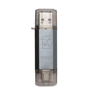 Флеш-накопичувач USB 128GB Type-C T&G 009 Star Series Silver (TG009TC-128GSL) [607337]