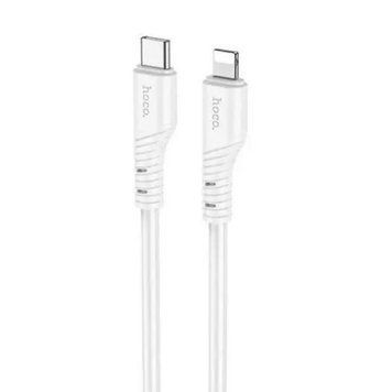 Кабель HOCO X97 Crystal color silicone charging data cable iP white (6931474799791) [805444]