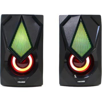 Акустична система 2.0 Microlab LED 6W чорна (B-25) [404773]