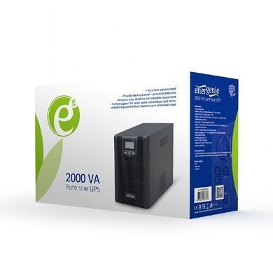 Джерело безперебійного живлення EnerGenie 2000VA, Line Int., AVR, 3xIEC, метал (EG-UPS-PS2000-01) [610709]