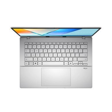 Ноутбук ASUS Vivobook S 14 S3407CA-LY023 14" WUXGA IPS, Intel Ultra 5 225H, 16GB, F512GB, UMA, NoOS, Сріблястий (90NB16J1-M008L0) [111154]