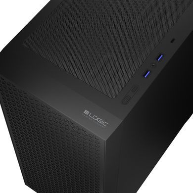 Корпус LogicConcept DART PRO MIDI SOLID BLACK fan 120mm без БЖ ATX (AT-DART-PRO-SOLI-10) [402981]