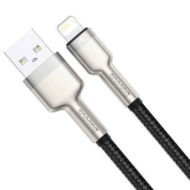 Кабель Baseus Cafule Series Metal Data Cable USB to IP 2.4A 2m Black (CALJK-B01) [803720]