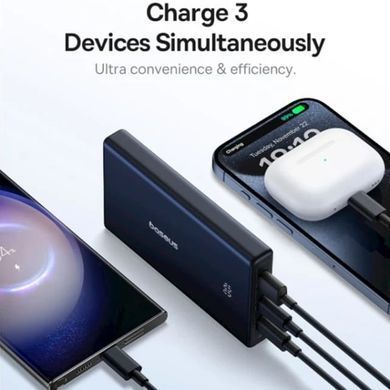 УМБ Baseus 10000mAh PicoGo 20W PD,QC,USB-A, 2xUSB-C Black (P10076801123-00) [404990]
