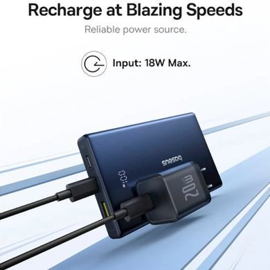 УМБ Baseus 10000mAh PicoGo 20W PD,QC,USB-A, 2xUSB-C Black (P10076801123-00) [404990]