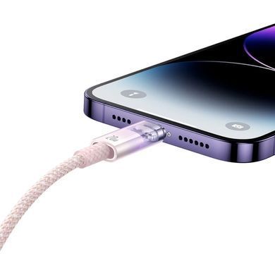 Кабель Baseus Explorer Series Fast Charging Cable with Smart Temperature Control Type-C to iP 20W 1m Pink (CATS010204) [802585]