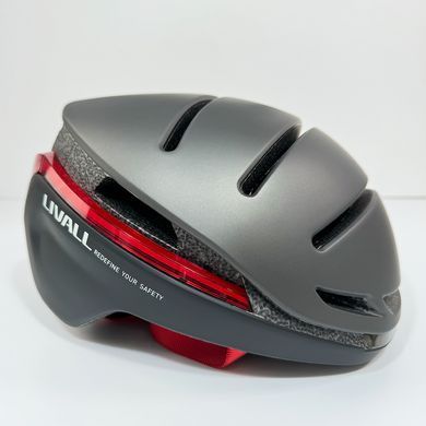 Захисний шолом Livall EVO21 (L) Dark Night (58-62см), передній та задній ліхтар поворотів та стопів, додаток, Bluetooth, пульт BR80 (LIV-LEVO21-5342) [803690]
