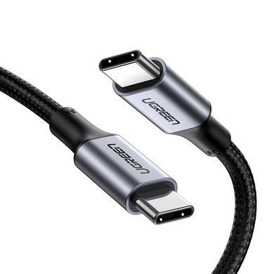 Кабель UGREEN US261 USB-C to USB-C PD Fast Charging Cable 3A Max Gray Black 1m (UGR-50150) [806663]
