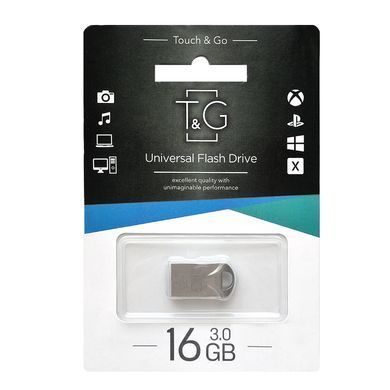 Флеш-накопичувач USB3.0 16GB T&G 106 Metal Series Silver (TG106-16G3) [607225]