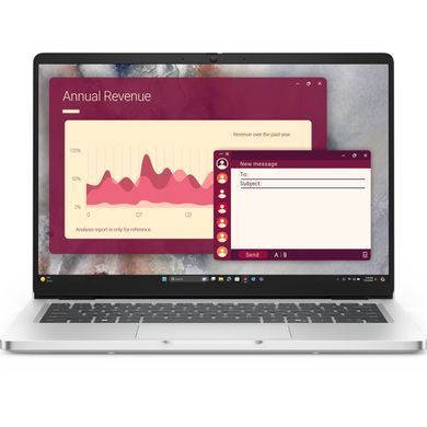 Ноутбук Dell Pro 14 14" FHD+ IPS AG, Intel U7-255U, 32GB, F512GB, UMA, Lin, сріблястий, US клавіатура (BTO108PC14250UA_UBU) [113022]