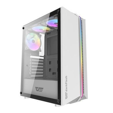 Корпус для комп'ютера DARK FLASH DK151 ATX без блока живлення, білий (DK151 WHITE) [503303]