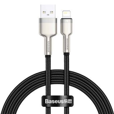 Кабель Baseus Cafule Series Metal Data Cable USB to IP 2.4A 2m Black (CALJK-B01) [803720]