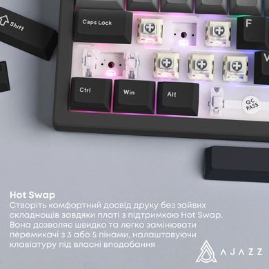 Клавіатура Ajazz AK650 Day Dream Switch Gradient Black USB-C (AK650-DD-BG) [618095]