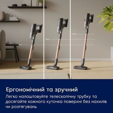 Пилосос Electrolux безпровідний, конт пил -0.4л, автон. робота до 90хв, вага-3.2кг, НЕРА12, AutoMode, BRC, 4 насадки, сірий (EP82UB25UG) [12442]
