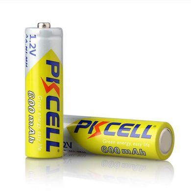 Акумулятор AA 600mAh, 1.2V Ni-MH, rechargeable battery, PKCELL, 2pcs/card (AA600-2B) [404828]