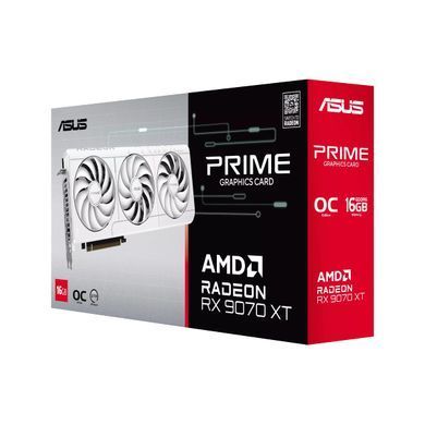 Вiдеокарта ASUS Radeon RX 9070 XT 16GB GDDR6 OC PRIME-RX9070XT-O16G-WHITE білий (90YV0L75-M0NA00) [112380]
