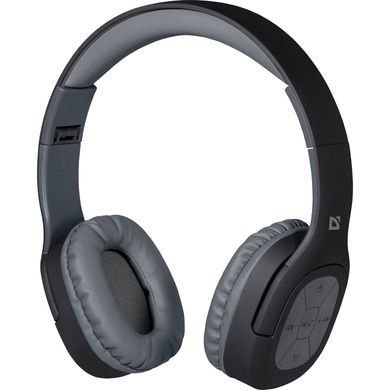 Гарнітура Defender FreeMotion B565, Bluetooth+3,5мм, Black-Gray (63565) [401848]