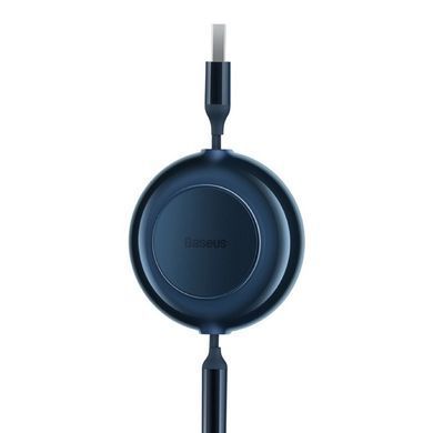 Кабель Baseus Bright Mirror 2 Series Retractable 3-in-1 Fast Charging Data Cable USB to M+L+C 3.5A 1.1m Blue (CAMJ010003) [802615]