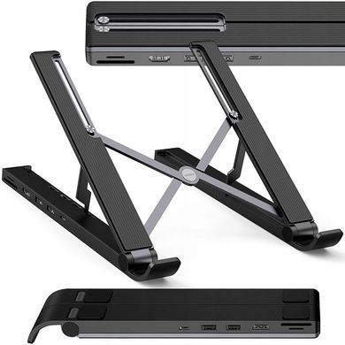 Складана підставка для ноутбука Ugreen X-Kit HUB Type C-->2xUSB 3.2 Gen1/HDMI 4K /SD/TF, CM359 чорна (80551) [402576]