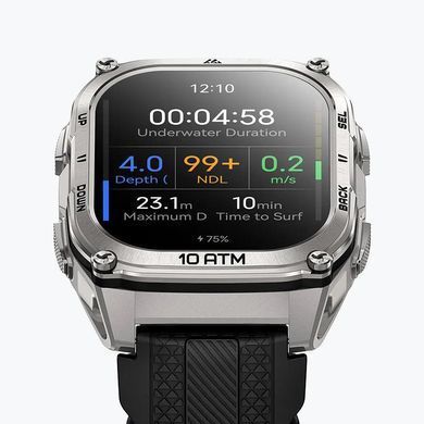 Розумний годинник KOSPET (TANK M4 SILVER) [503054]