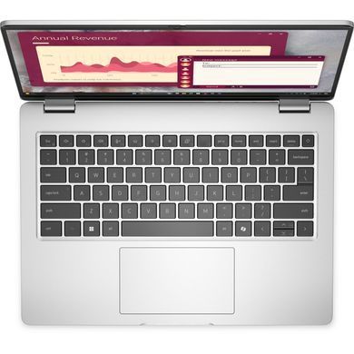 Ноутбук Dell Pro 14 14" FHD+ IPS AG, Intel U7-255U, 32GB, F512GB, UMA, Lin, сріблястий, US клавіатура (BTO108PC14250UA_UBU) [113022]