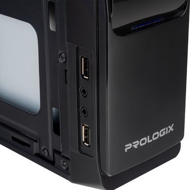 Корпус Prologix Black (E100 Slim 400W) [611601]