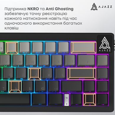 Клавіатура Ajazz AK650 Day Dream Switch Gradient Black USB-C (AK650-DD-BG) [618095]