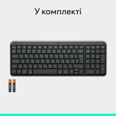 Клавіатура Logitech K250 Wireless Graphite (920-013822) [202346]