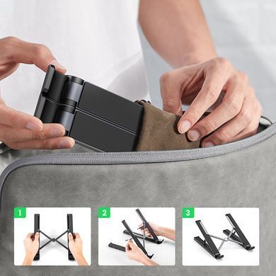 Складана підставка для ноутбука Ugreen X-Kit HUB Type C-->2xUSB 3.2 Gen1/HDMI 4K /SD/TF, CM359 чорна (80551) [402576]