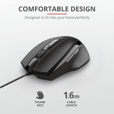 Миша Trust Voca, USB-A, чорний (23650_TRUST) [103961]