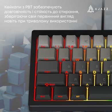 Клавіатура Ajazz AK650 Day Dream Switch Gradient Black USB-C (AK650-DD-BG) [618095]