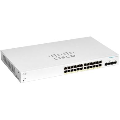 Cisco Комутатор CBS220 Smart 24-port GE, Full PoE, 4x1G SFP (CBS220-24FP-4G-EU)