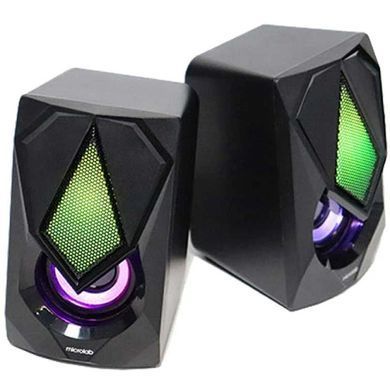 Акустична система 2.0 Microlab LED 6W чорна (B-25) [404773]