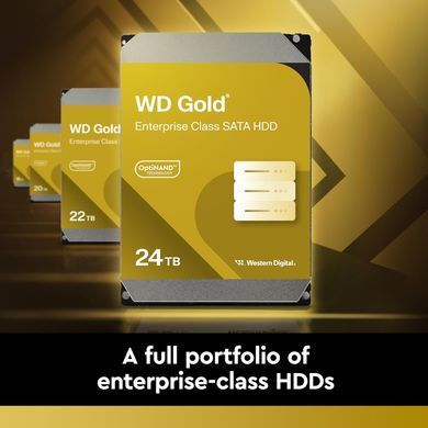 Жорсткий диск WD 24TB 3.5" 7200 512MB SATA Gold (WD242KRYZ) [110504]