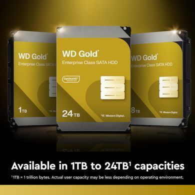 Жорсткий диск WD 24TB 3.5" 7200 512MB SATA Gold (WD242KRYZ) [110504]