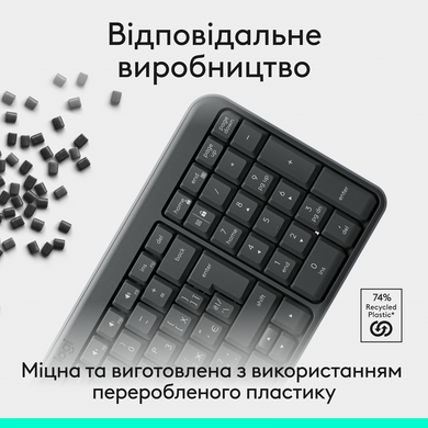 Клавіатура Logitech K250 Wireless Graphite (920-013822) [202346]