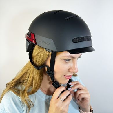 Захисний шолом Livall BH51M NEO (L) Black (57-61см), акустика, мікрофон, сигнали поворотів та стопів, додаток, пульт BR80, Bluetooth (LIV-T1V6MN-5311) [800027]