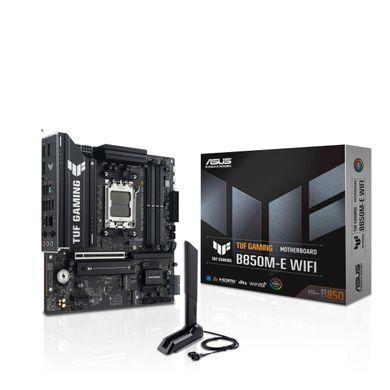 Материнcька плата ASUS TUF GAMING B850M-E WIFI sAM5 B850 4xDDR5 M.2 HDMI DP Wi-Fi BT mATX (90MB1LS0-M0EAY0) [109241]