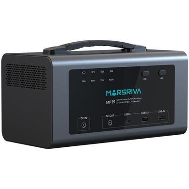 Зарядна станція Marsriva MP3S 300Вт (313.6 Вт/г) DC PD 60Вт, MPPT, LiFePO4 (MP3SV2_MARSRIVA) [405339]