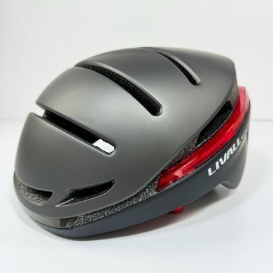 Захисний шолом Livall EVO21 (L) Dark Night (58-62см), передній та задній ліхтар поворотів та стопів, додаток, Bluetooth, пульт BR80 (LIV-LEVO21-5342) [803690]