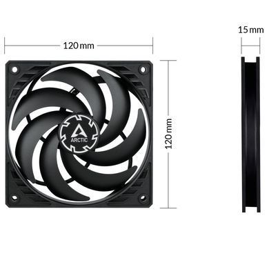 Вентилятор Arctic P12 Slim PWM PST - 3 Pack (ACFAN00275A) [612965]